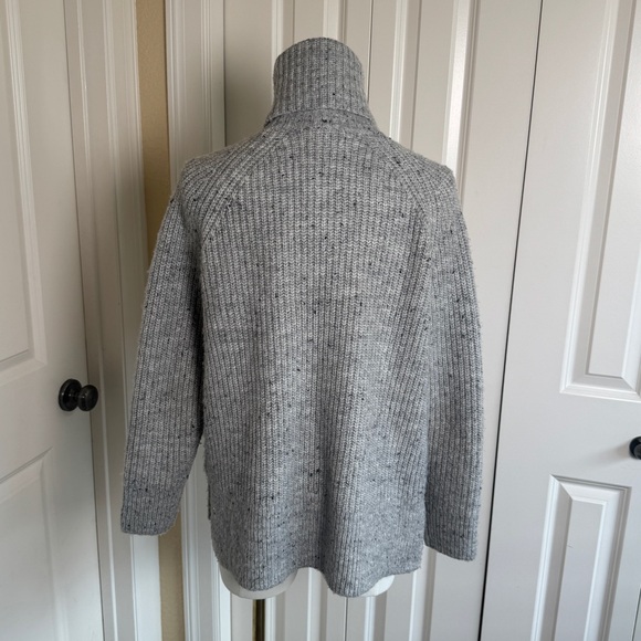 Madewell Gray Cowl Neck Cable S Sweater Oversized - Picture 4 of 8